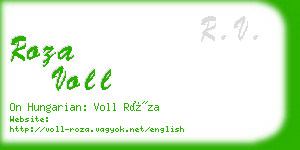 roza voll business card